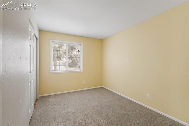 view of carpeted empty room