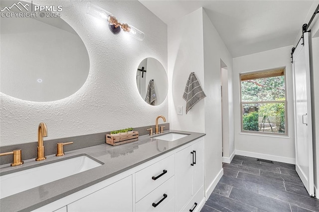 bathroom with vanity