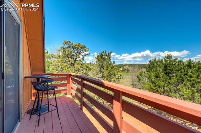 view of wooden terrace