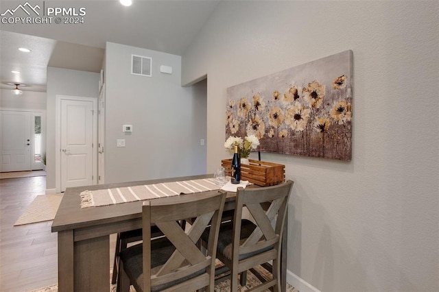 view of dining space