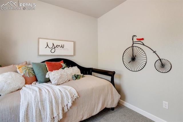 bedroom featuring carpet floors