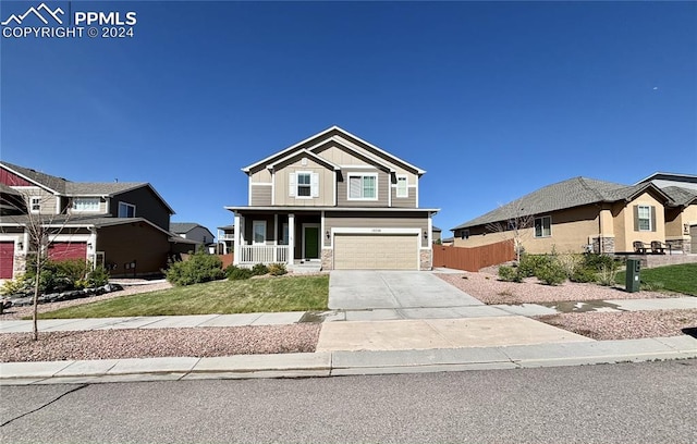 view of front of house featuring a garage