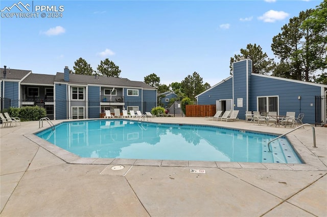 view of pool with a patio