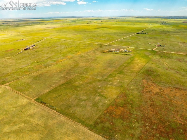 bird's eye view featuring a rural view