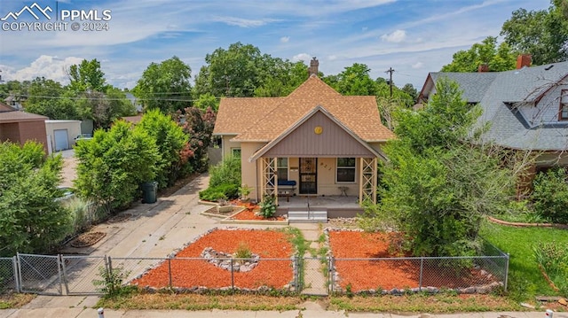 view of front of house with a porch