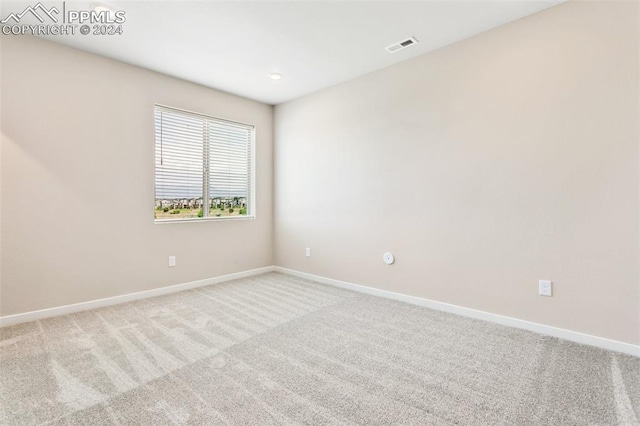 view of carpeted empty room