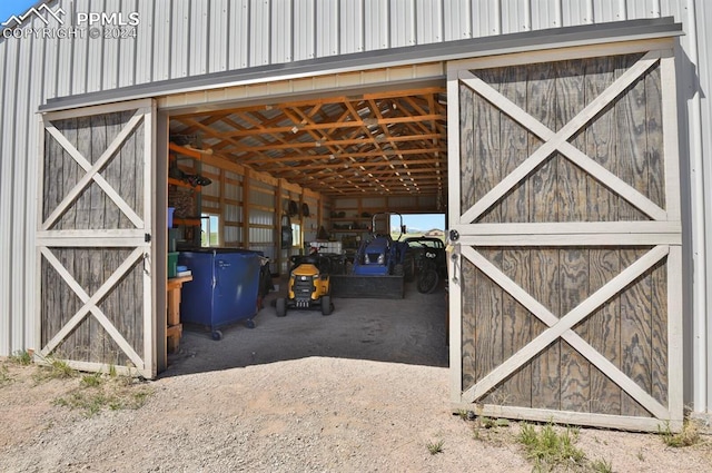 view of stable