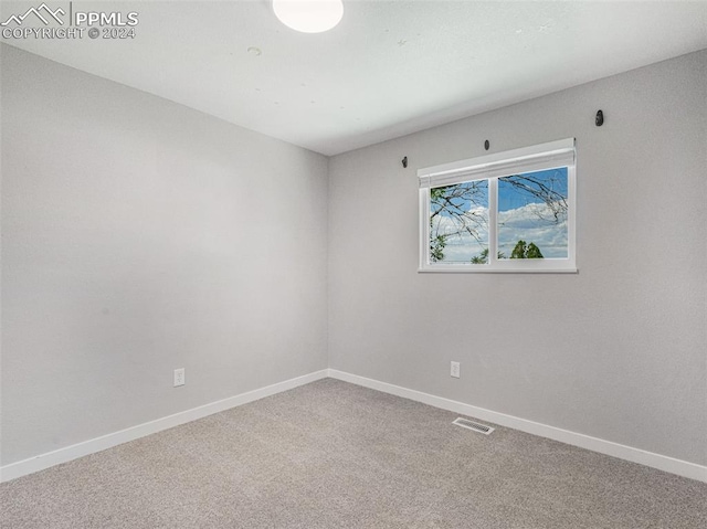 view of carpeted empty room