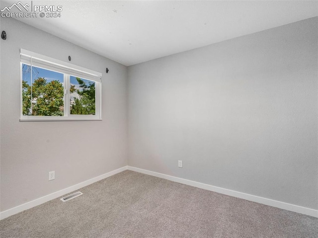 view of carpeted empty room