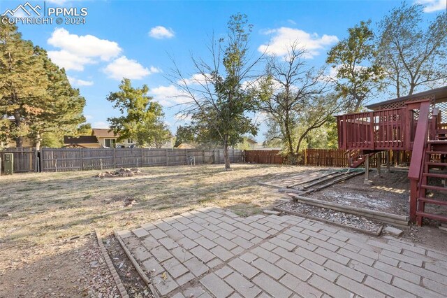 view of patio / terrace with a deck