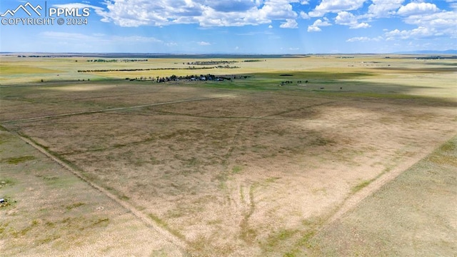 bird's eye view featuring a rural view