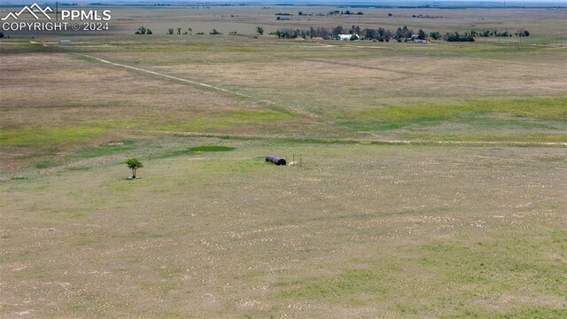 bird's eye view featuring a rural view