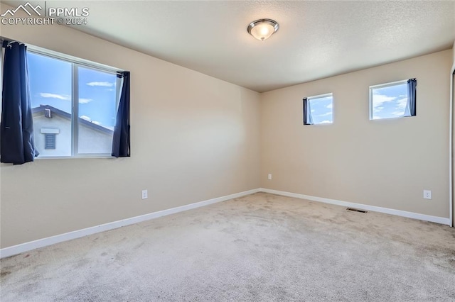 unfurnished room with carpet flooring