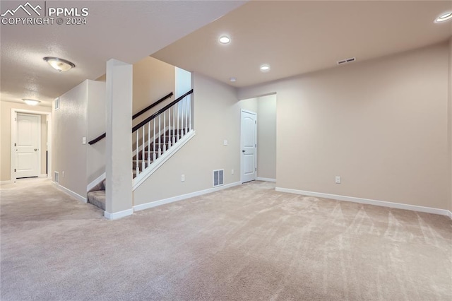 interior space with light carpet