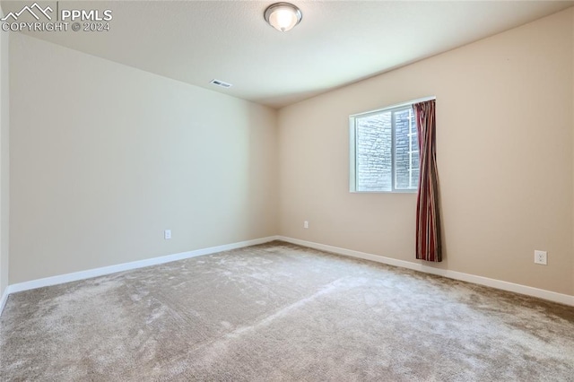 view of carpeted empty room