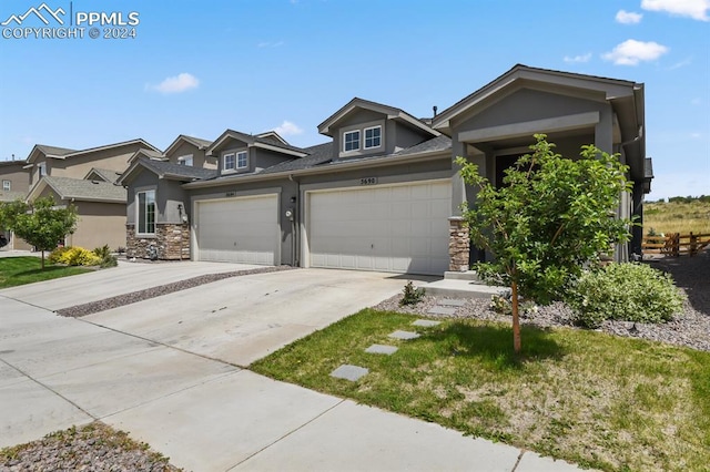 view of front of home featuring a garage