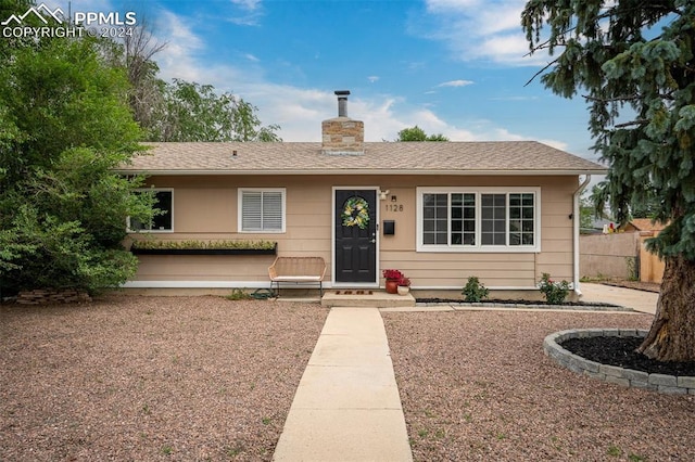 view of front of home