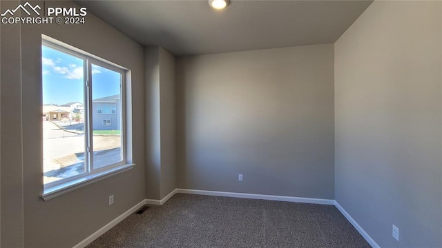 empty room featuring carpet