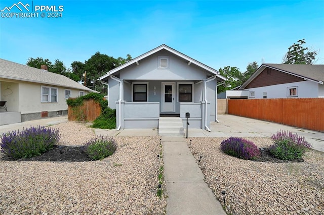 view of bungalow-style house