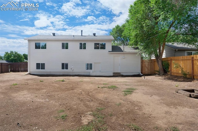 view of rear view of property