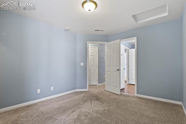 view of carpeted empty room