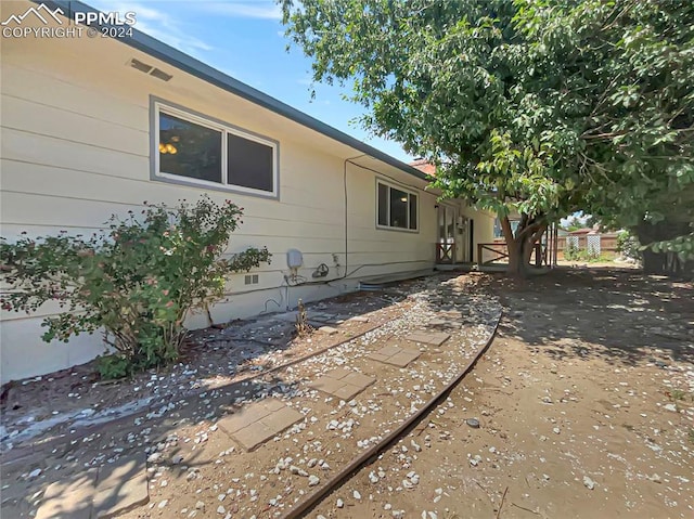 view of home's exterior with a patio area