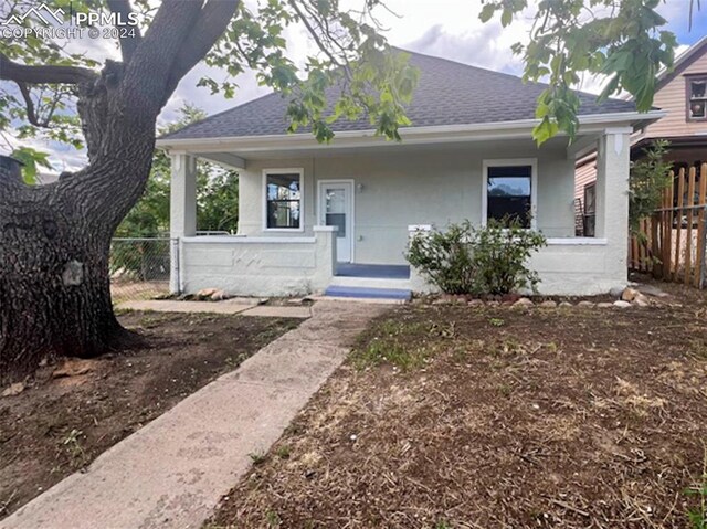 view of bungalow-style home