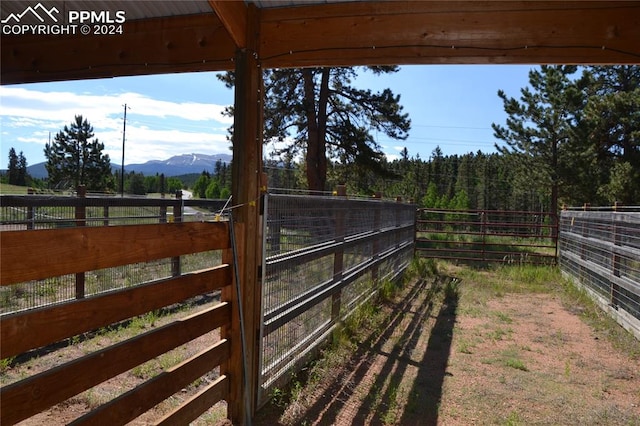 view of stable with an outdoor structure