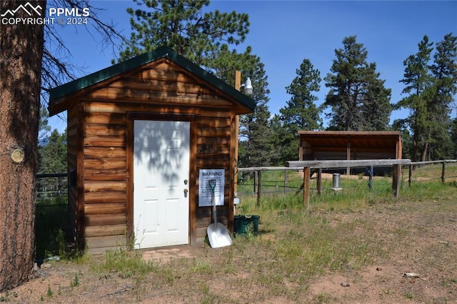 view of outbuilding