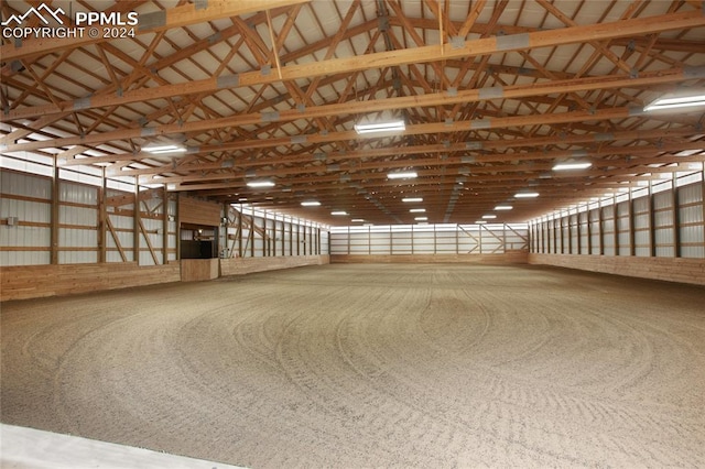 view of horse barn