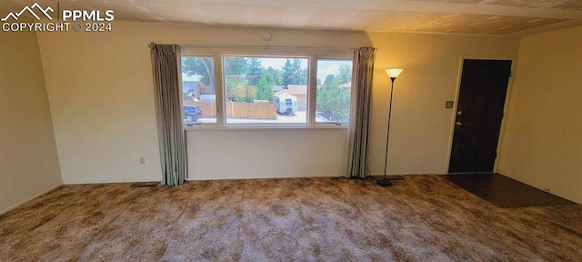 empty room featuring carpet floors