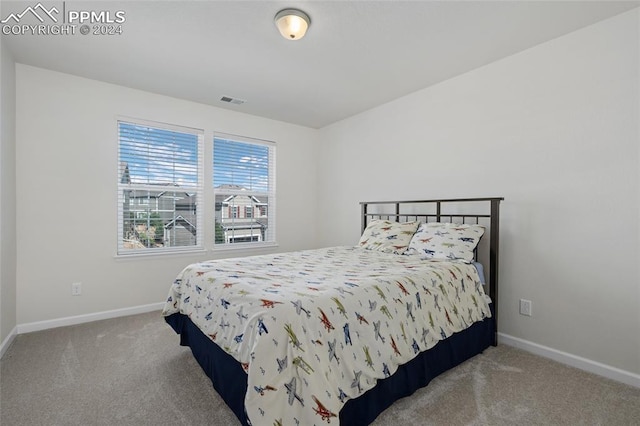 bedroom with carpet flooring