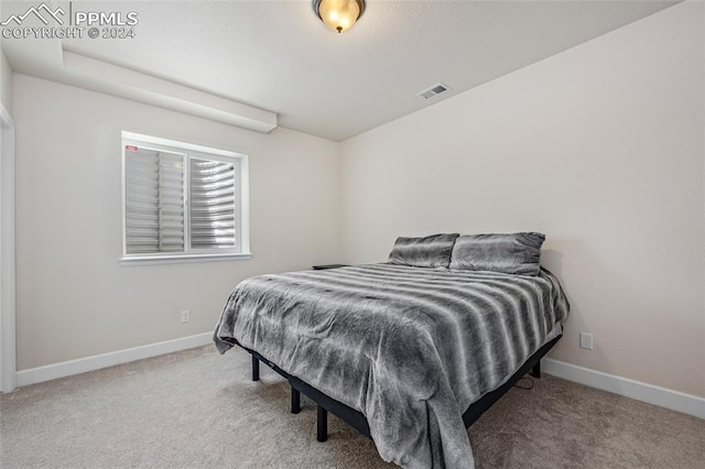 bedroom with carpet flooring