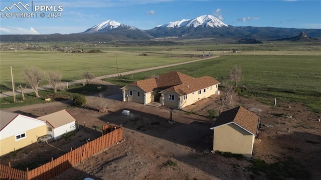 exterior space with a mountain view