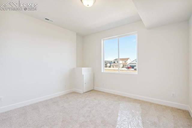 view of carpeted empty room