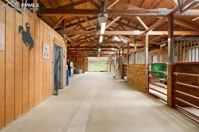 view of horse barn