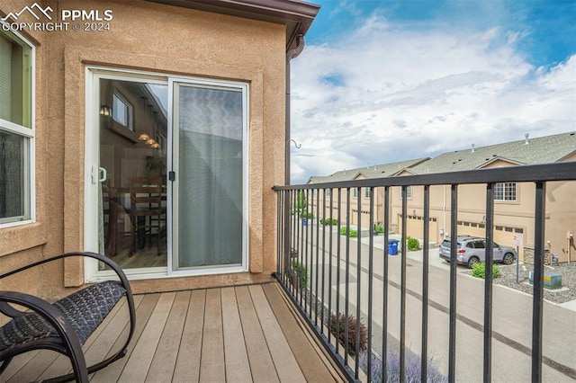 view of balcony