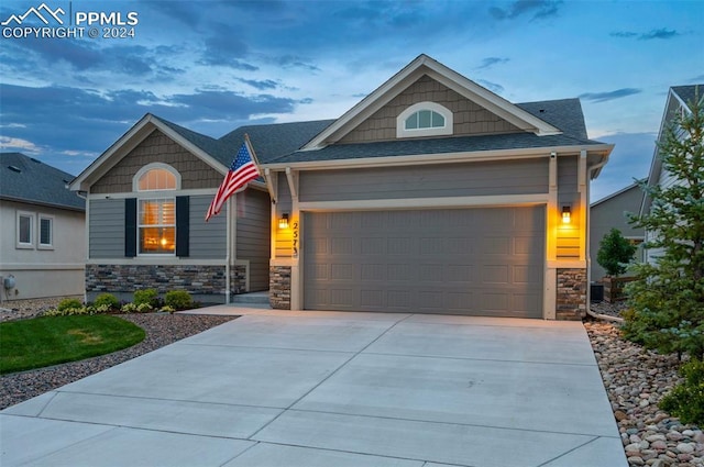 view of craftsman inspired home