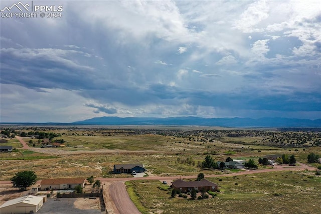 property view of mountains with a rural view