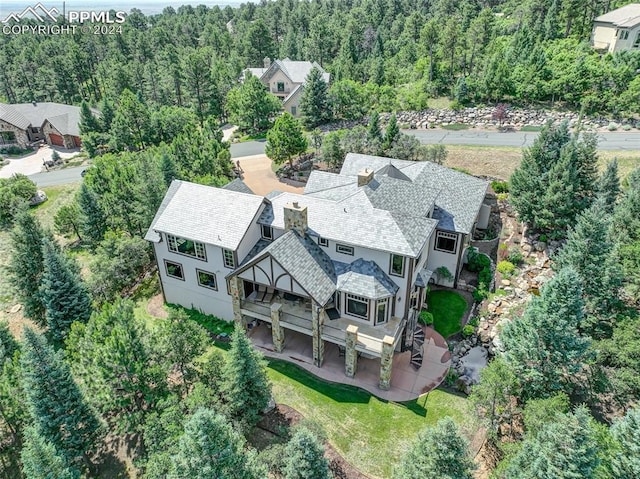 4950 Longwood Pt, Colorado Springs, CO 80906 - aerial view with a view of trees