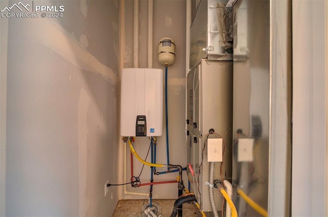 utilities with tankless water heater