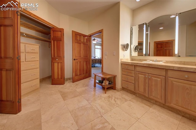 bathroom with vanity