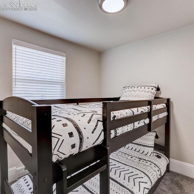 bedroom with carpet floors