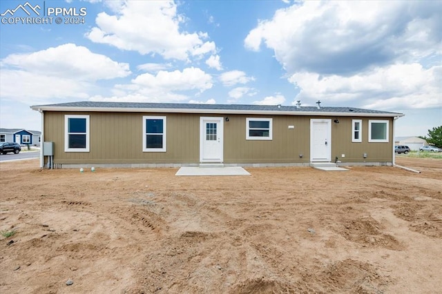 view of rear view of property