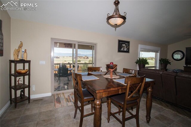 1933 Top Notch Trl, Penrose, CO 81240 - dining space featuring baseboards and plenty of natural light