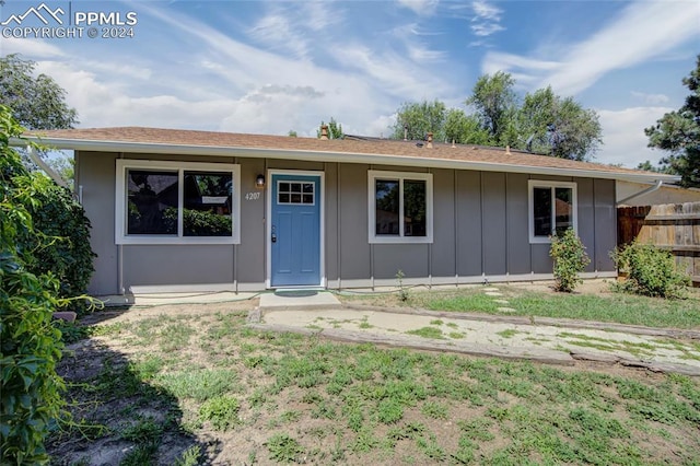 view of ranch-style house