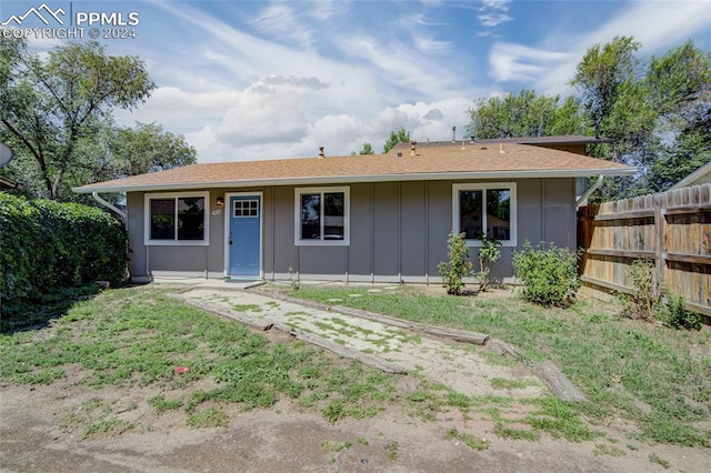 view of ranch-style home