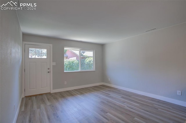 entryway featuring light hardwood / wood-style flooring