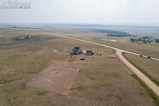 bird's eye view featuring a rural view