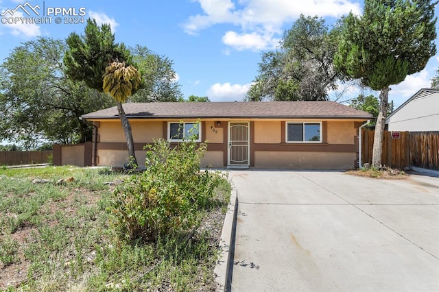 view of ranch-style house